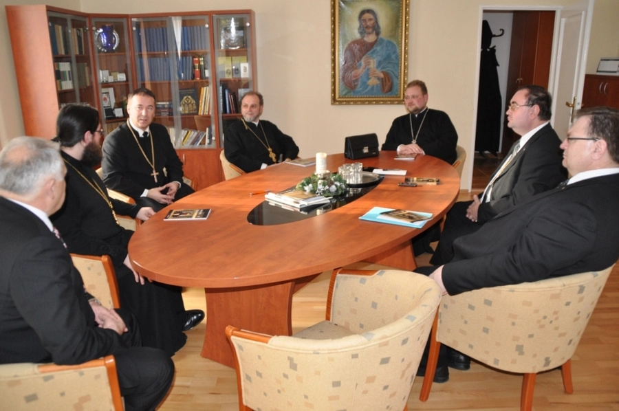 Die Gäste aus der orthodoxen Kirche im Generalbischofsamt