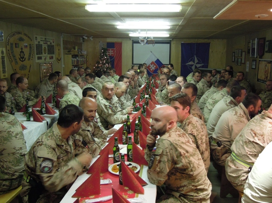 Die Weihnachten in der Mission in Afganisstan